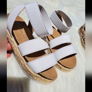 White Espradille Sandals